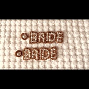 Handmade Beaded “Bride” Bachelorette Earrings